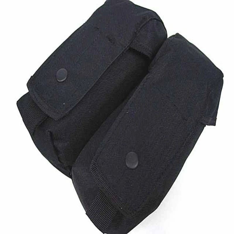 black Тактический Molle Чехол Двойной AK подсумок Охотничьи аксессуары Сумка Molle ДЛЯ 7,62 - Цвет: black