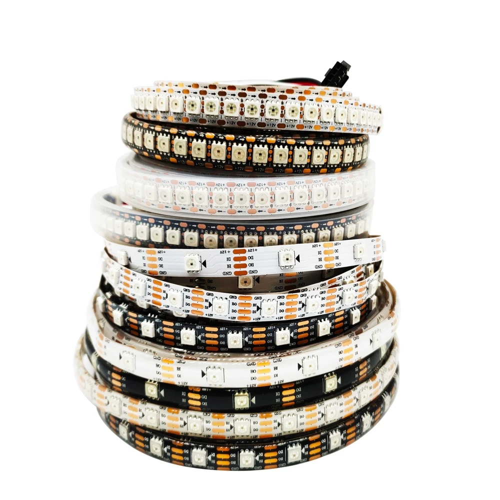 DC12V WS2815 (WS2812B/WS2813) умная Светодиодная лента индивидуально адресуемых полный Цвет