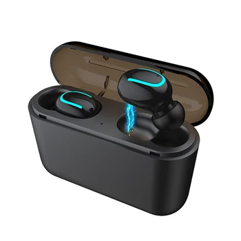

Wireless Earbuds Bluetooth 5.0 Digital Display Stereo Voice Control Pull-Out Sports Headset Waterproof For Work Out Gym