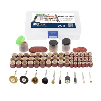 

150pcs Rotary Power Tool Cutting Disc Mandrels Sanding Drum Drill Grinder Polishing Kit Multifunction Wood Work Repairing Tool