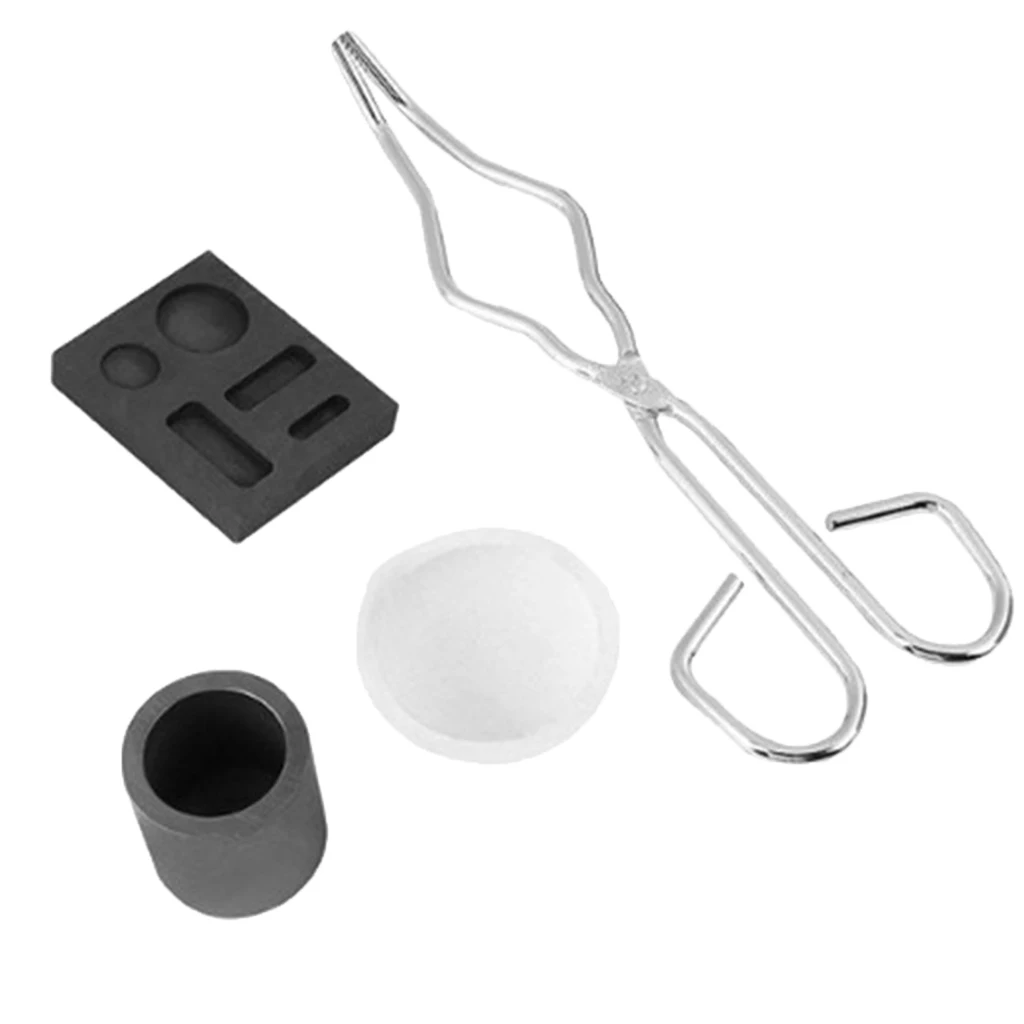 14ml Graphite Crucible Set Tongs And Bowl For Gold Quartz Melting Crucible
