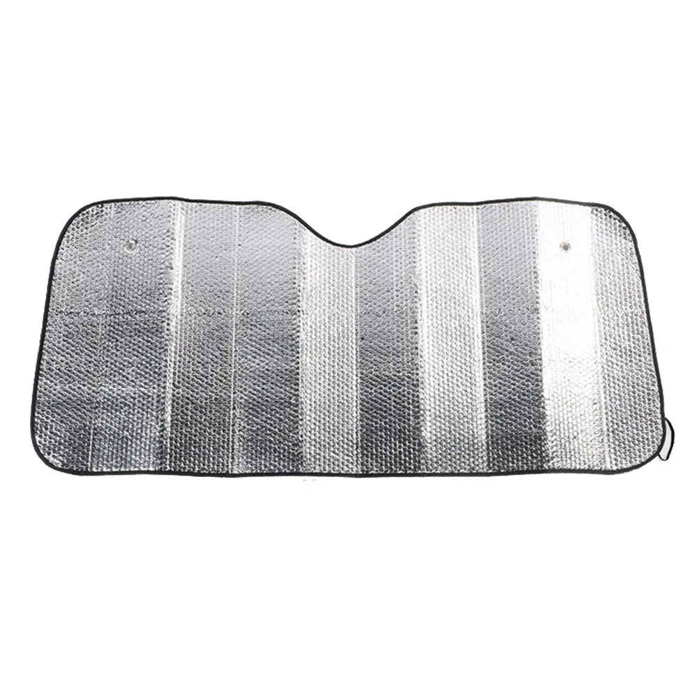 Защитная крышка для лобового стекла автомобиля из алюминиевой фольги, складная Защитная крышка для переднего окна 130*60 см