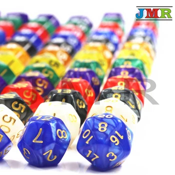 

7Pcs Multi Sides Dnd Die for Playing Games Home KTV TRPG RPG Board Games,Digital Dice,Game Dice,As Present,toy Kit