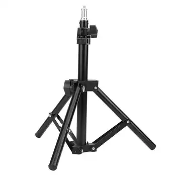 

studio light stand 60CM Photography Tripod Lamp Holder Selfie Stand 1/4 "Screw Expandable Video Lighting Tool LED Lamp Tripod