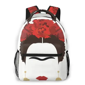

Mountaineering Backpack Portrait With Skull Earrings Shoulder Bags Backpacks