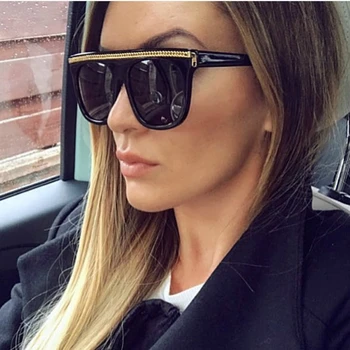 

Luxury Design Eye Sun Glasses Eye Shades for Women Sunglasses Vintage Big Frame Original Quality 2019 Oversized Sunglasses Women
