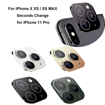 

For iPhone X XS / XS MAX Seconds Change for iPhone 11 Pro High Quality Camera Lens Cover New 2.6x2.7x0.3cm