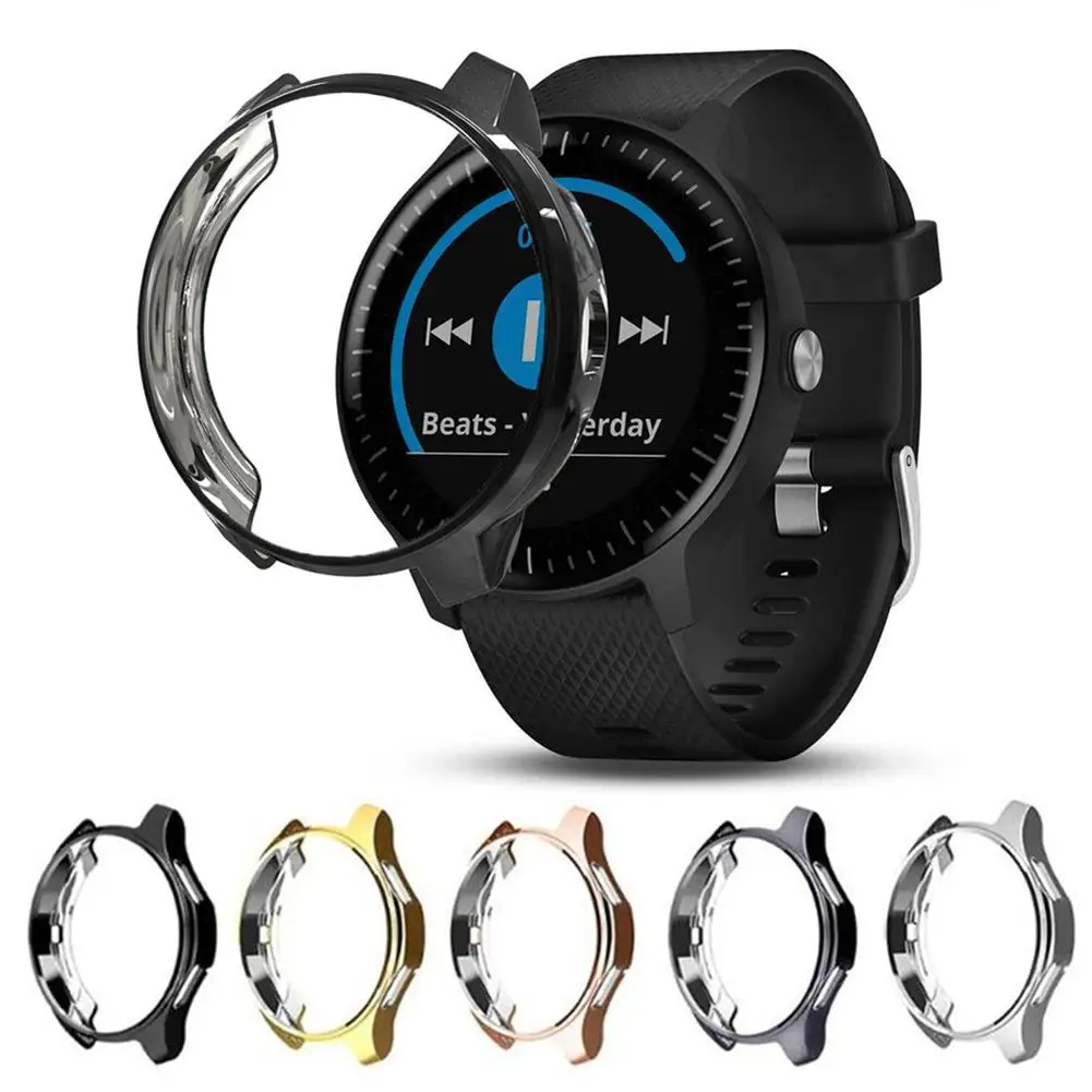 

Plating Protective Shell For Vivoactive 3 Fashion Ultra-Thin Smart Watch Protective Case Cover Protector Frame for Vivoactive 3