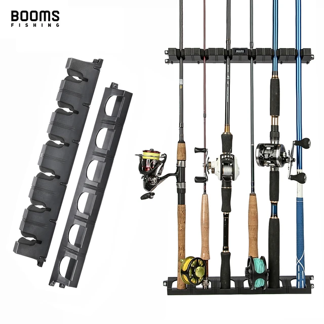 Booms Fishing WV1 Vertical 6-Rod Rack Fishing Pole Holder Wall