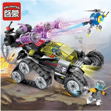 

ENLIGHTEN Building Blocks 2708 Technological Age I Magnetic Storm Sniper Gun Raid Battlefield Educational Assembled Toys BOY'S G