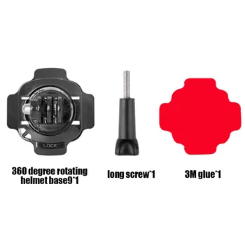 

Gopro hero 9 8 7 6 5 4 3 session max Rotating helmet fixed base bracket