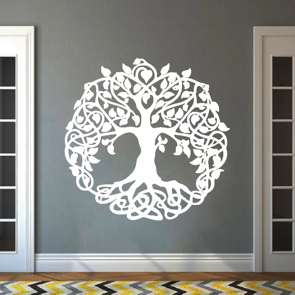 

Vinyl Wall Decal Yin Yang Zen Philosophy Tree Asian Wall Stickers Mural Living Room Bedroom Home Decorate Wallpaper DW12187