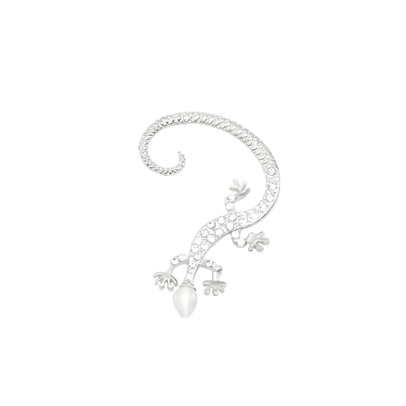 В стиле панк Gecko Ящерица крокодил уха клип пару Серьги личности anmail модные Серьги для Для женщин