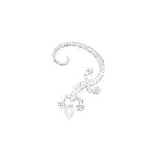 В стиле панк Gecko Ящерица крокодил уха клип пару Серьги личности anmail модные Серьги для Для женщин