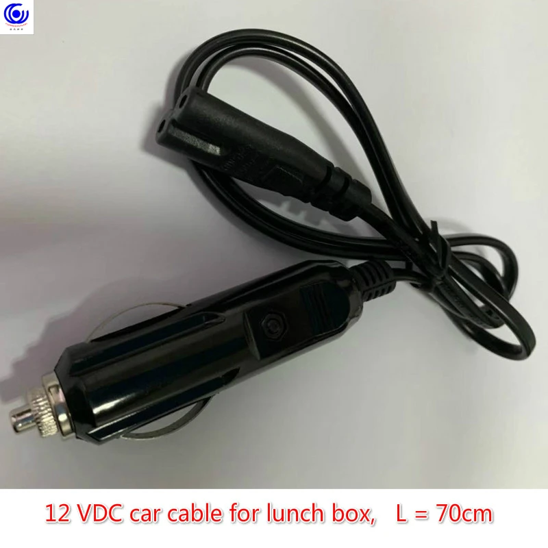12V car cable Электрический нагревательный Ланч-бокс для домашнего и автомобильного использования с помощью преобразователя питания 110~ 220 В до 12 В 5А адаптер 60 Вт сигарная вилка в универсальном - Цвет: 12V car cable