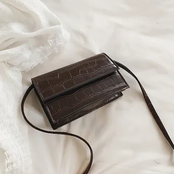 

New Mini Stone Pattern Crossbody Bags For Women 2019 Pu Leather Purses and Handbags Small Designer Ladies Shoulder Messenger Bag
