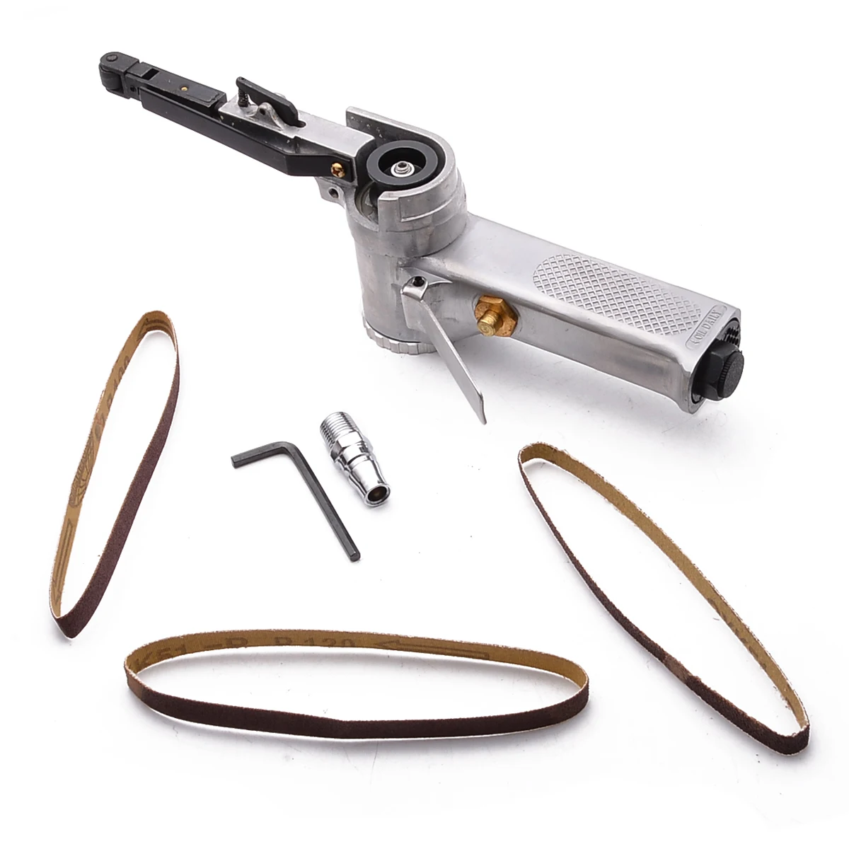 

3/8''Air Belt Sander Angle Grinder Machine Pneumatic 10mm Air Belt Grinder Industrial Grade Professional For Metal Polishing