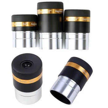 

62 Degree Wide Angle High Eyepiece 4mm 10mm 23mm Telescope Accessories 1.25 Inches Connection Thread 62D41023MM