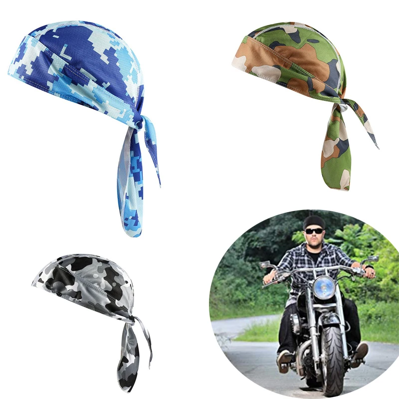 

Cycling Cap Quick Dry Head Scarf Men Running Riding Bandana Headscarf Ciclismo Pirate Cap Headband Men Head hat