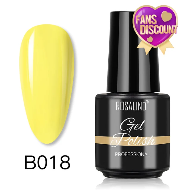 ROSALIND 7ml Gel Polish Semi Permanent Nails Gel Polish Soak Off UV LED Base Top Coat Vernis Nail Art Glitter Gel Varnish SLA-B018