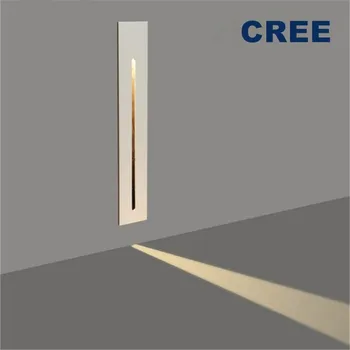 

Modern Recessed Led Stair Light 3W Rectangle AC100-240V LED Qall Sconce lighting Stairs Step stairway Hallway staircase lamp