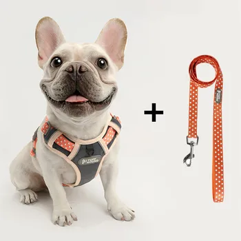 

Nylon Dog Adjustable Harness Pet No Pull Bulldog Puppy Walk Out Harness Vest Collar Hand Strap for Small Medium Large Dogs
