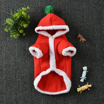 

New Winter Thicken Christmas Pet Clothes Elk Relaxation Coat Dog Decoration Costume Pet Supplies Soft Comfortable Warm Cloth