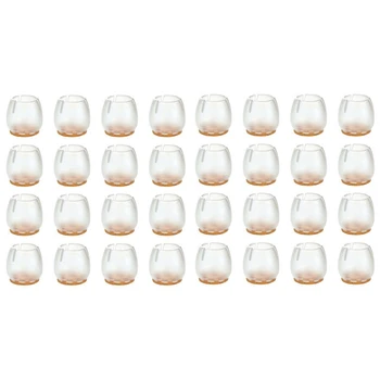 

SHGO HOT-32Pcs Chair Leg Silicone Caps Pad Furniture Table Feet Cover Floor Protector(12-16mm)