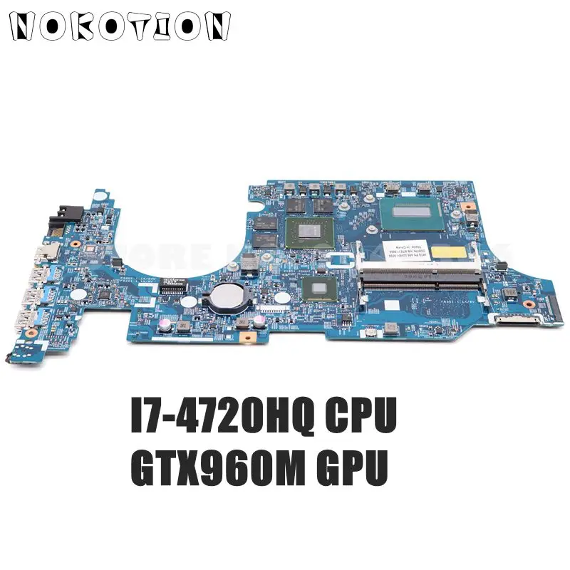 NOKOTION для ноутбука Acer aspire VN7-591 VN7-591G материнская плата NBMUV11002 448.02W05.0011 I7-4720HQ ЦПУ GTX960
