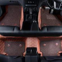 Правый руль автомобиля коврики для hyundai i30 ix25 ix35 ix45 водонепроницаемый кожаный нескользящий коврик