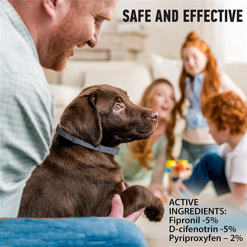 Защита от блох и клещей для собак защита от блох и клещей на 6 месяцев Защита от клещей водонепроницаемый