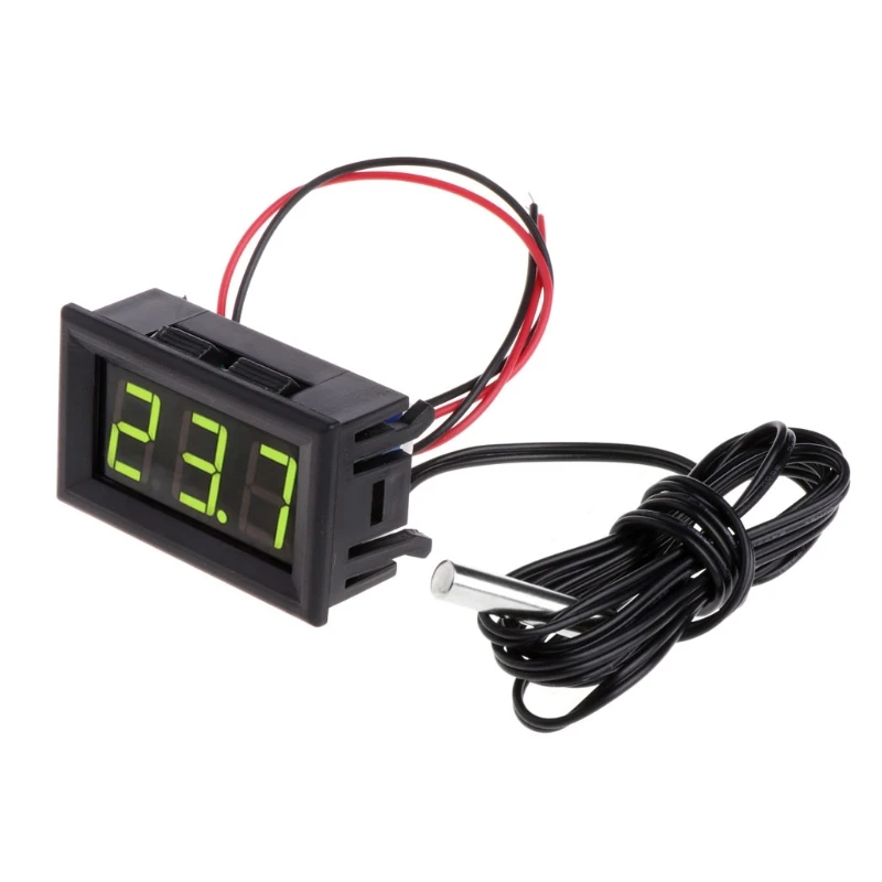 50~ 110 °c Digital LED Thermometer DC 5-12V Car Temperature Panel Meter Gauge