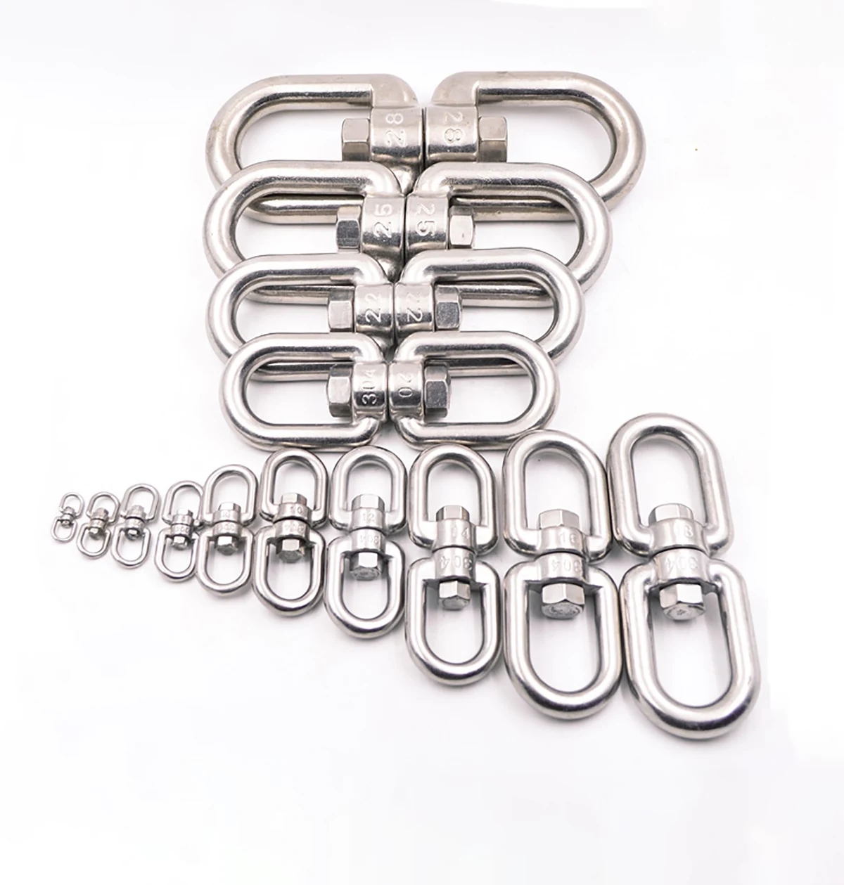 1pcs-304-Stainless-Steel-8-shape-Rotating-Ring-M3-M20-Wire-Rope-Lock ...