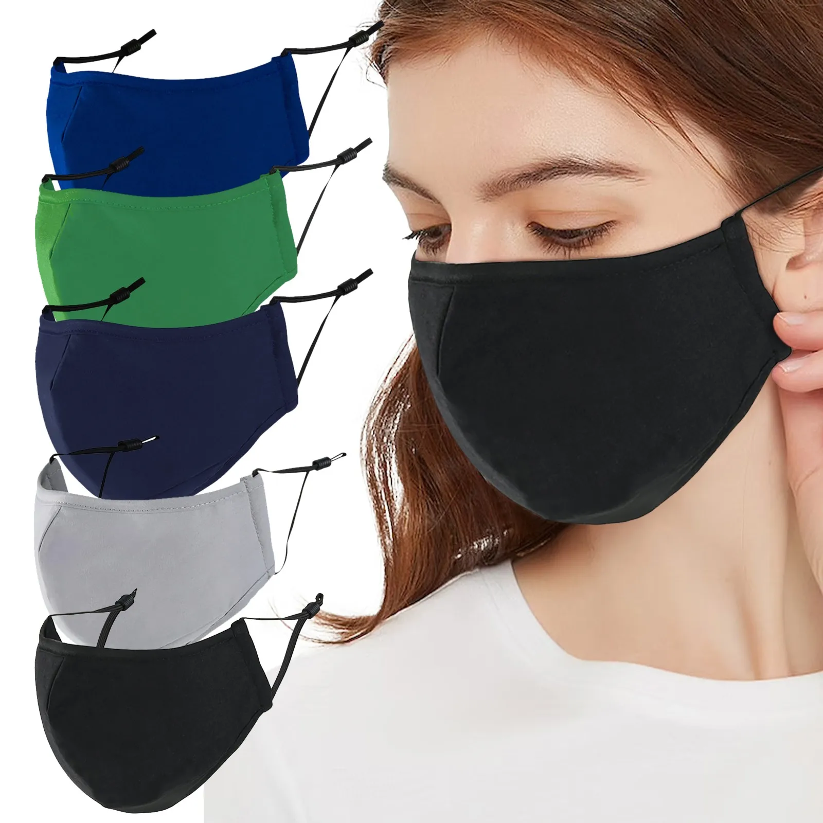 6 шт./упаковка многоразовые хлопковые маски с фильтром для носа | Тематическая