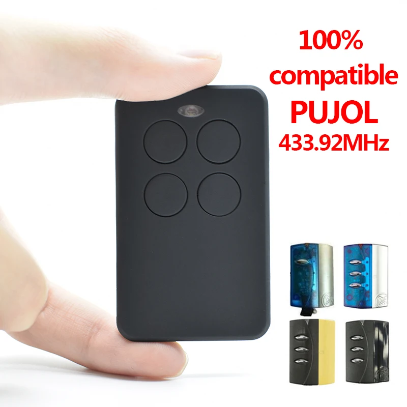 PUJOL Rolling Code 433MHz Control remoto para puerta de garaje Compatible con PUJOL MARTE, P215, TWIN, VARIO abridor de mando de garaje