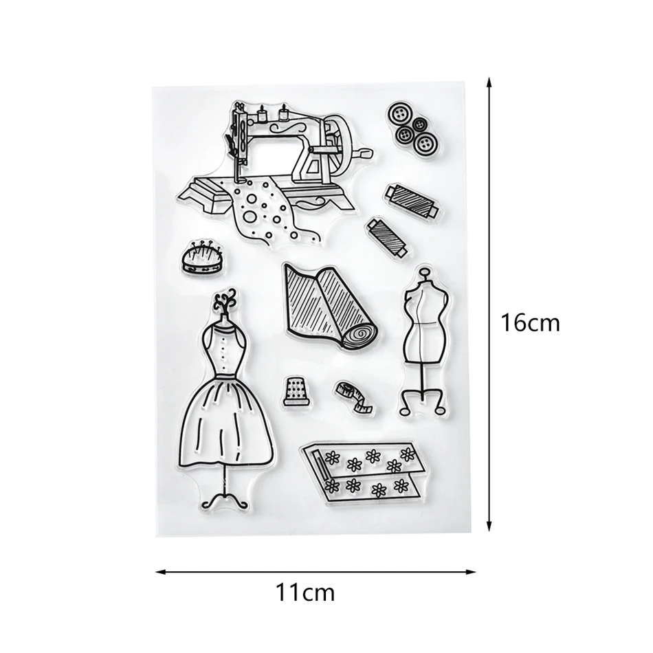 Инструмент для изготовления одежды прозрачные штампы резиновая Прозрачная силиконовая печать для DIY Скрапбукинг фото украшение для альбома штамп ремесла