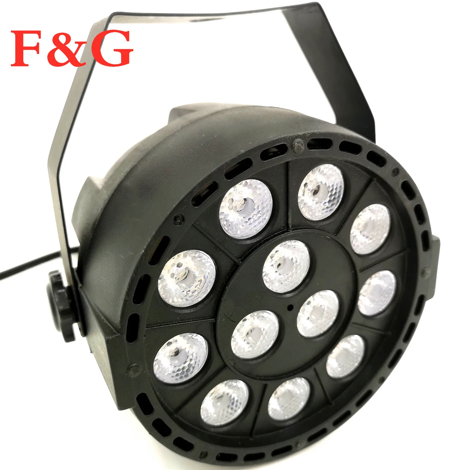 F& GLuz de escenario светодиодный efecto 12x3W color oleta цветной plano Par DMX512 DJ Disco ladipara KTV бар fiesta подсветка haz proyector