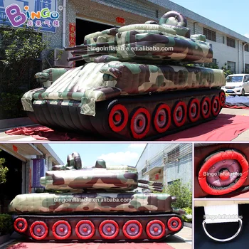 

Exquisite 6.5m Inflatable Radar Tank Replica/ inflatable Army Model for Review Troops