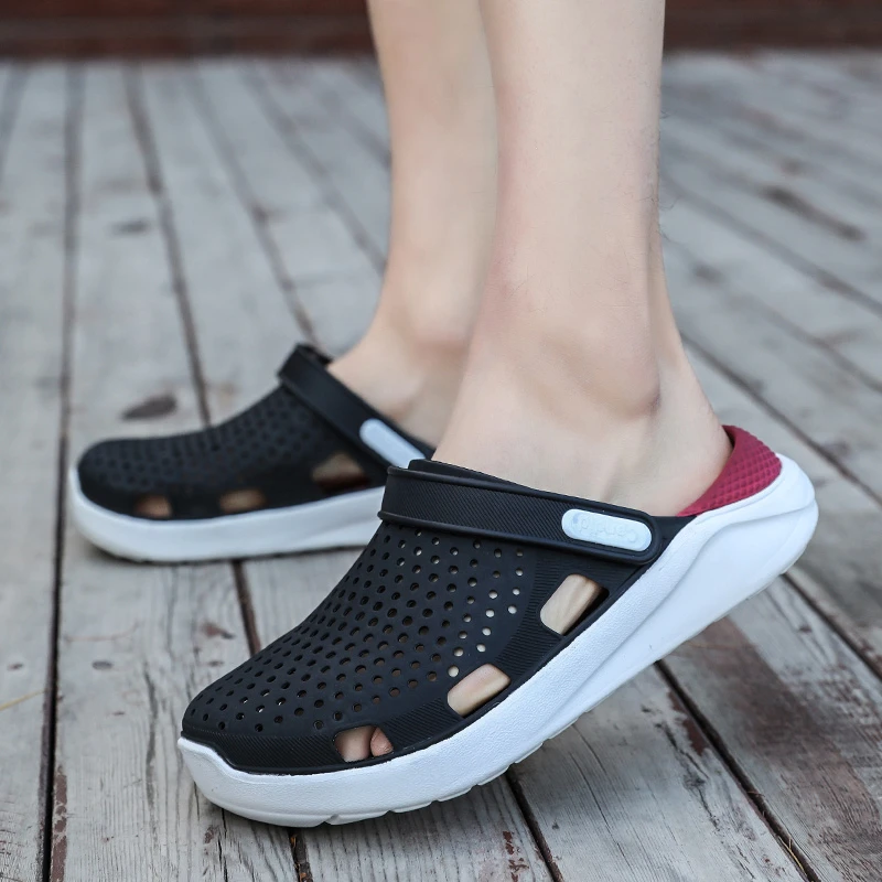 de jardín hombre y parejas, zapatos de agua planos para playa, zapatillas acuáticas, sandalias de natación al libre, zapatos de jardinería|Sandalias de playa y para aire libre| - AliExpress