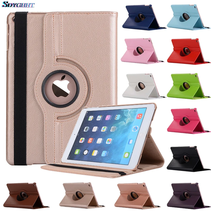 

For iPad 9.7 2018 2017 Case Cover for iPad Air 2 Air 1 Case 5 6 5th 6th Generation Funda 360 Degree Rotating Leather Smart Coque