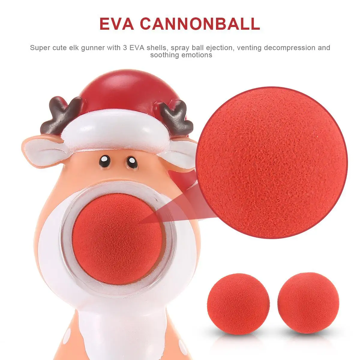 4 шт./компл. шутка игрушка порошок эпоксидной смолы фасоли наводчик Cannonball игрушки Fun трюк выжать с принтом рождественского оленя и надписью, игрушки для детей на день рождения, подарок на Рождество