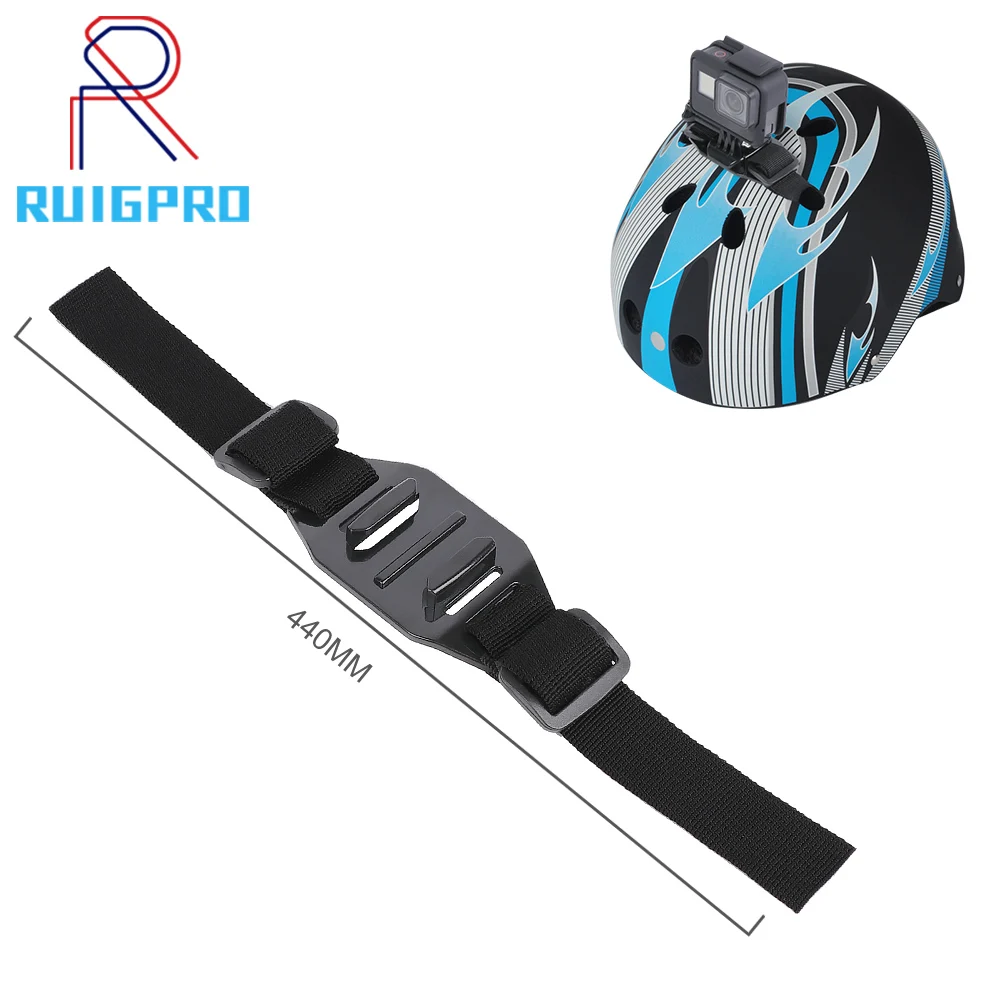 Cinturino Per Casco Regolabile Per Gopro Hero 10 9 8 7 5 6 Session Sjcam Sj4000 Sj 5000 Xiaomi Yi 4K H9 Go Pro Mount Accessorio Per Ciclismo