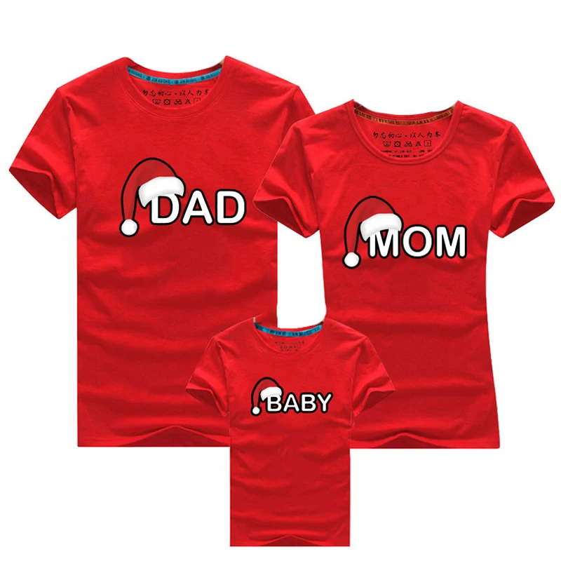 Dad Mom Baby Christmas Clothing Family Matching Outfits Clothes Mother ...