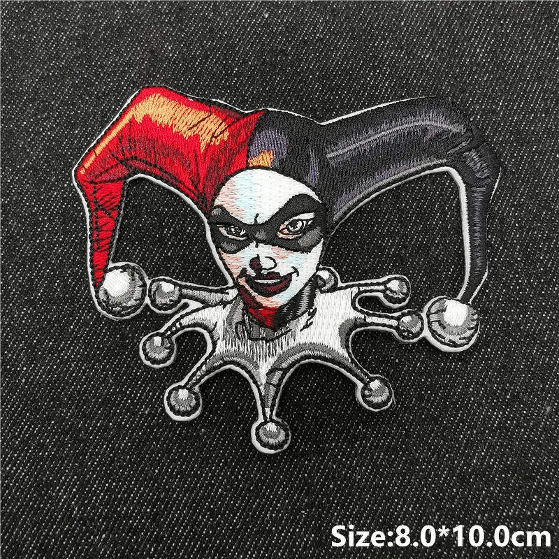 Schädel Herz Patches Für Kleidung USA Anime Nähen Abzeichen Geist Poker Applique Aufkleber Punk Hippie Bestickt Patch auf Kleidung – Detail 8