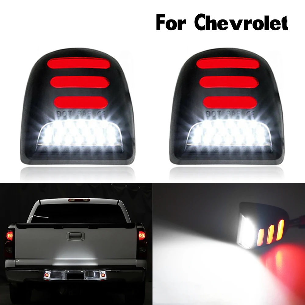 

2Pcs 12V 6000K For Chevrolet Silverado Avalanche Traverse Tahoe Suburban LED Car Number License Plate Lights Lamp Auto Luces New
