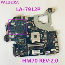 PALUBEIRA Q5WV1 LA-7912P для ACER шлюз NV56R E1-571 V3-571G V3-571 Материнская плата ноутбука HM70 REV: 2,0 DDR3 работает