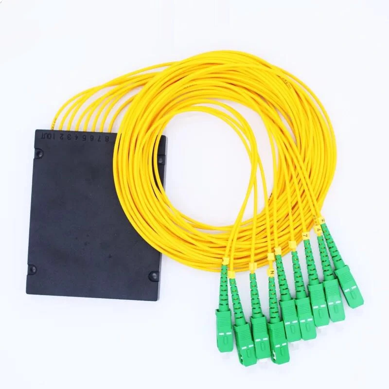 

1x8 ABS Box Module Type SC/APC Connector Fiber Optical PLC Splitter