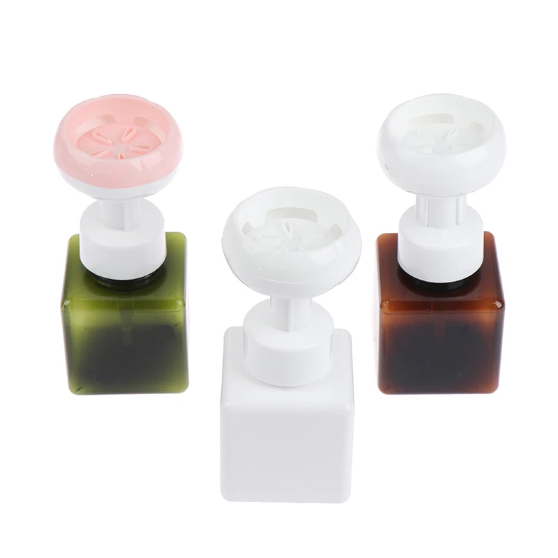 Creative Flowers Pattern Foam Pump Bottles 300ml Press Type Mousse Dispenser Facial Cleanser Hand Sanitizer Soap Bottles