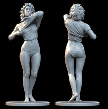 

1/24 75mm 1/18 100mm Resin Model Figure Alien Heroine Unpainted No Color RW-251