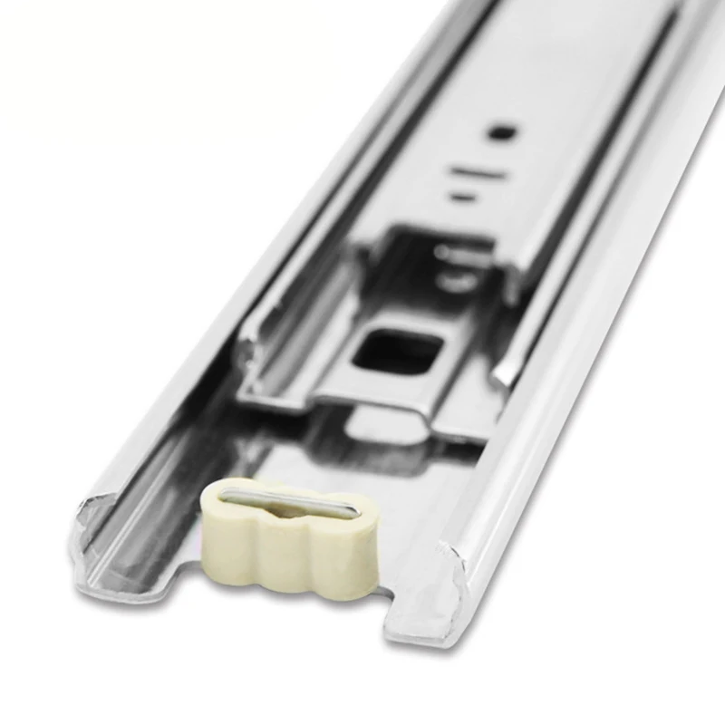 2pcs 10/12/14/16/18 Ball Bearing Drawer Slides Side Mount Full Extension Slide